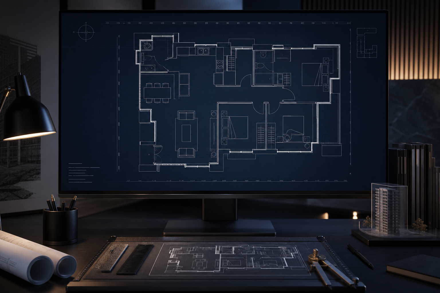 AutoCAD 평면도·전기 배치 도면